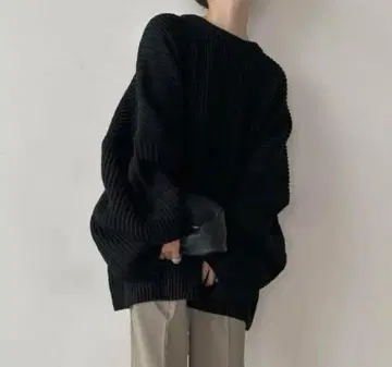 select MOCA by son 루즈 볼륨 오버 니트