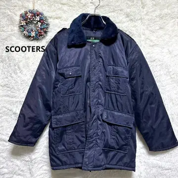 스쿠터즈 네이비 점퍼 자켓 플리스 카라 부착 [ M ] 지퍼