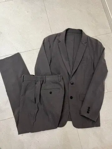 COMME CA ISM 그레이 캐주얼 수트 SM 사이즈