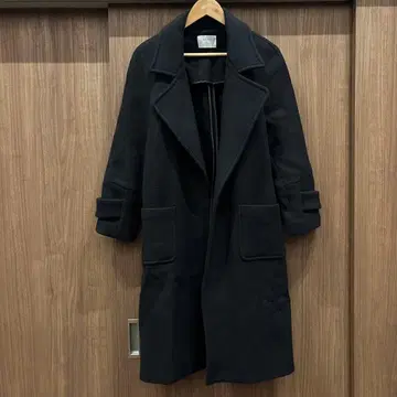 STUDIOUS 블랙 체스터 코트 사이즈 0