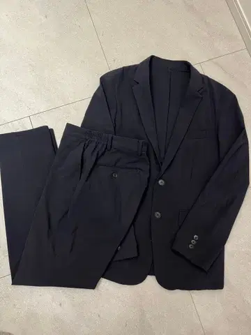COMME CA ISM 네이비 캐주얼 수트 SM 사이즈