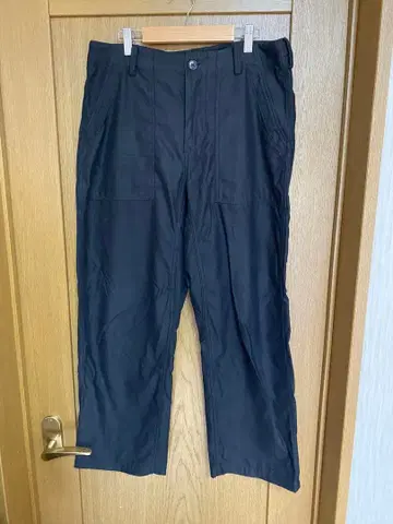 YAECA LIKE WEAR 블랙 치노 워크 팬츠