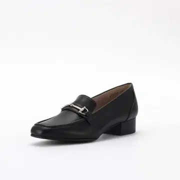 거의 새상품 25AW 긴자 카네마츠 로퍼 23.5cm 블랙