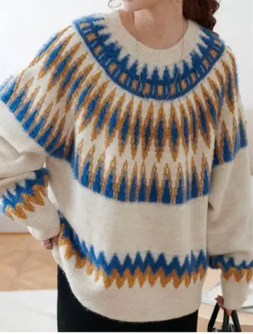 discoat 노르딕 니트