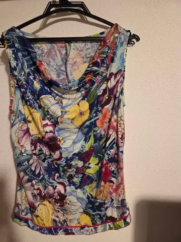 레오나르, 수입, 실크 꽃무늬 슬리브리스 40