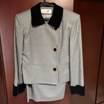 그레이 울 혼방 셋업