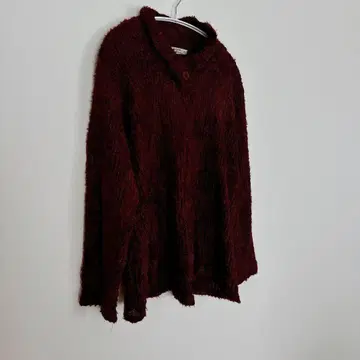 Women Dreams [ XXL ] 버건디 긴팔 니트 레드 상의