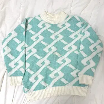 빈티지 반짝이 니트 adele 라메 귀여운 레트로 헤이세이 구제 의류