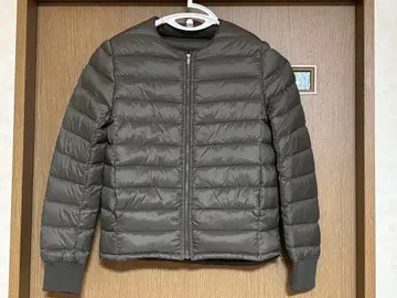 미라 오웬 카키 이너 다운 자켓 미카 착용