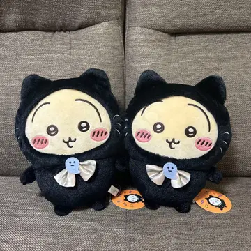 치이카와 검은 고양이 봉제 인형 토끼 2세트