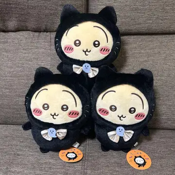 치이카와 (먼작귀) 검은 고양이 봉제 인형 토끼 3개 세트