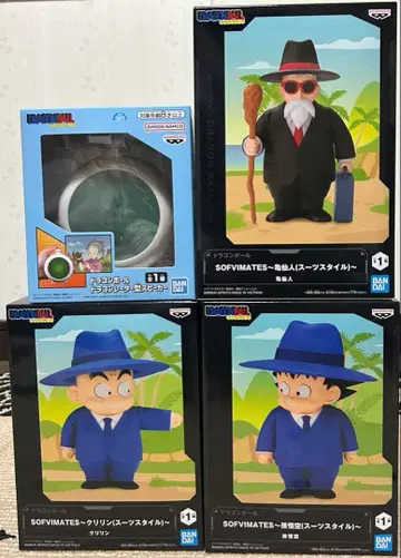 드래곤볼 피규어 3체 세트 손오공 크리링 무천도사