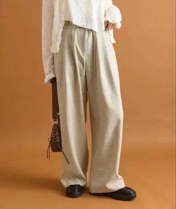 mystic 드로스트 더블 벨트 팬츠 베이지