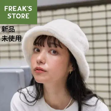 프릭스스토어 퍼 튤립햇 버킷햇 새상품 미사용
