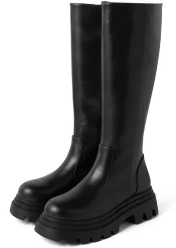 통굽 밑창 롱 부츠