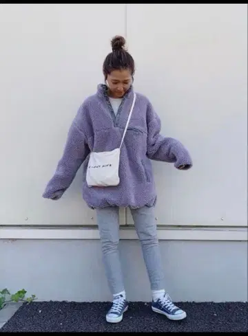 SUNNY SPORTS x 6(ROKU) 퍼플 플리스 자켓
