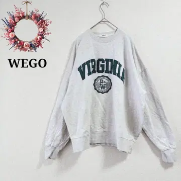 위고 칼리지 로고 맨투맨 트레이닝복 빅 루즈 빅 실루엣 M