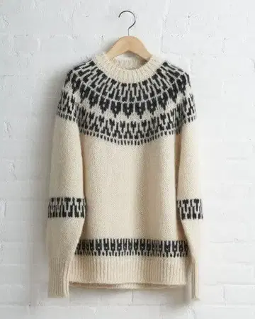 새상품급 [BATONER] 모헤어 노르딕 크루넥 스웨터/사이즈 3