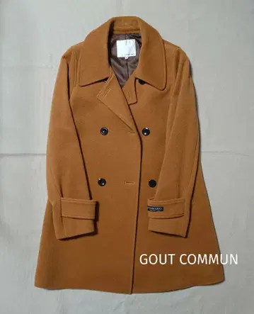 [ GOUT COMMUN ] 더블 브레스트 피 코트