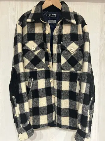 H.R. MARKET 울 체크 무늬 셔츠 자켓