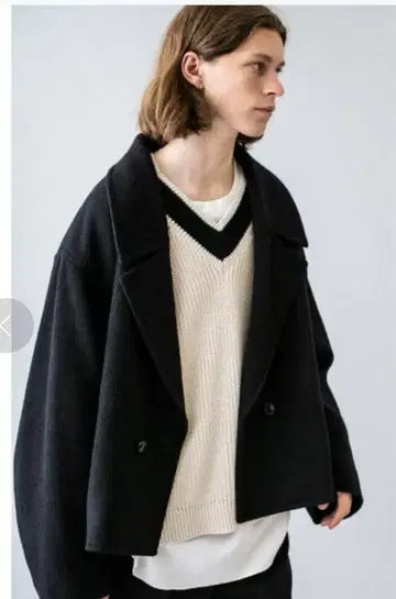 monkey time TW RING YARN CROPPED COAT