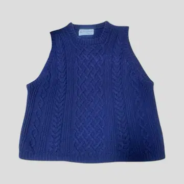 00s INVER ALLAN SHIPS 별주 니트 인디고 베스트