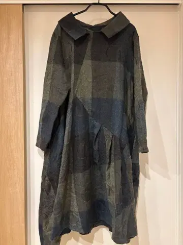 센소유니코 지우 울 체크 원피스