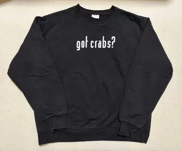 USA 구제 의류 got crabs? 맨투맨 블랙 S 미국