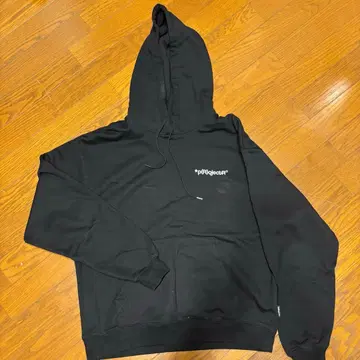 *p(R)ojectR 블랙 후드 부착 후드티
