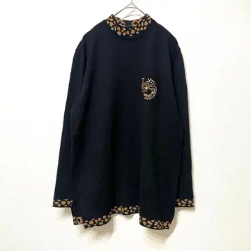 엔리코도마니 ENRICODOMANI 니트 스웨터 애니멀 자수