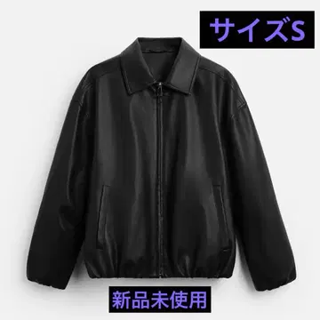 ZARA 페이크 가죽 자켓