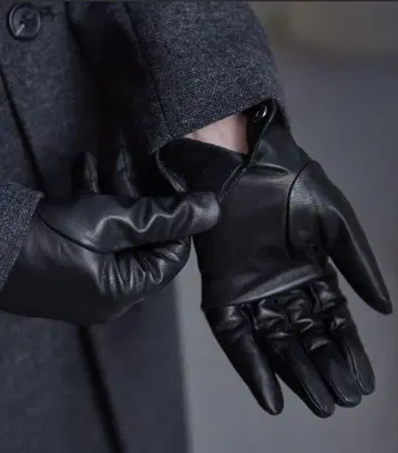 [ CLEL ] Lamb Leather Gloves 블랙 L size