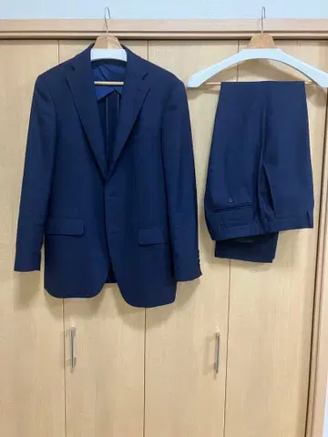 아오키 준코 시마다 수트 네이비