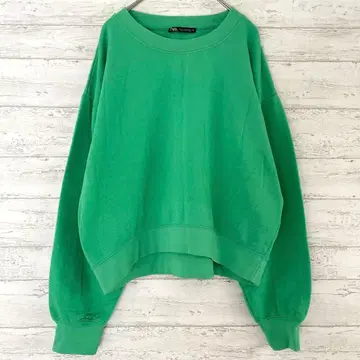 자라 ZARA 속기모 맨투맨 풀오버 [ M ] 드롭 숄더