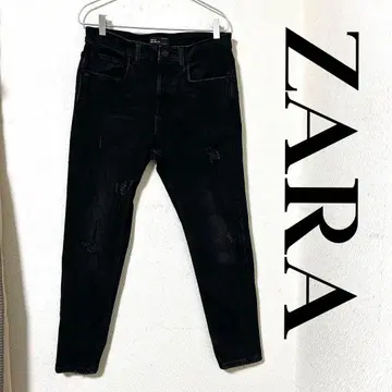 ZARA 자라 스키니 팬츠 데미지 스키니 스트레치 데님 31
