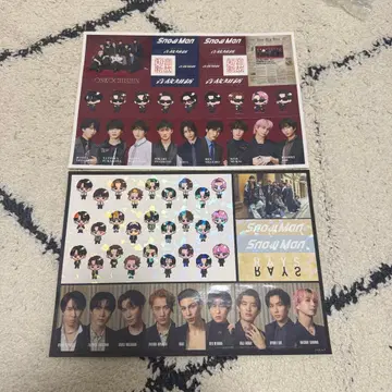 Snow Man 온고지신 혜택 스티커 세트