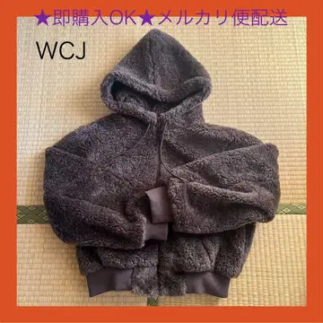 WCJ 보아 후드티 브라운 보아 자켓 자켓 프리 사이즈