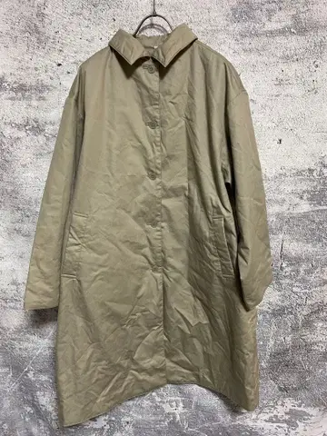 무인양품 카포크 충전솜 스텐카라 코트