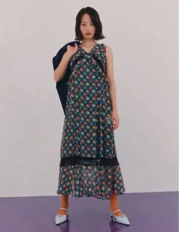 Lily Brown x ANNA SUI 바리에 패턴 원피스 사이즈 0