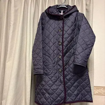 라벤햄 퀼팅 자켓 후드 부착