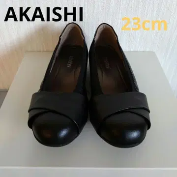 AKAISHI 플랫슈즈 블랙 23cm