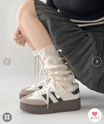 [ Shoes in Closet ] 경량 통굽 베이직 더블 라인 스니커즈