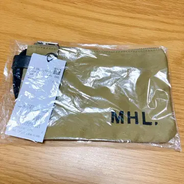미사용 새상품 MHL. 마가렛 파우엘 캔버스 파우치 올리브 카키