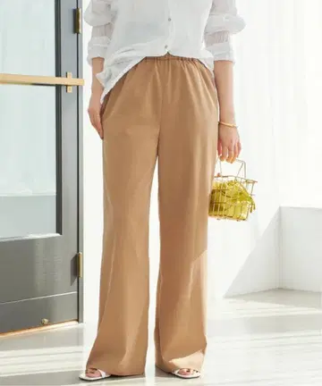 택 포함 새상품 플라주 Plage Fibril Relax 팬츠 38