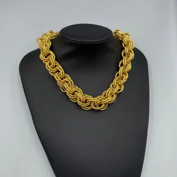 21 ANNE KLEIN 골드 트위스트 체인 목걸이