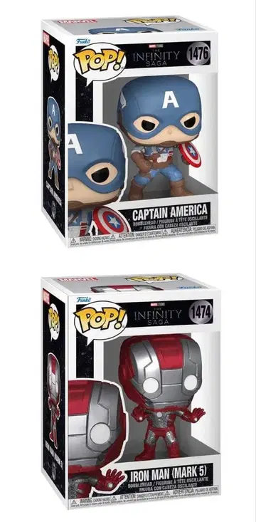 FUNKO Pop! MARVEL 캡틴 아메리카 아이언맨
