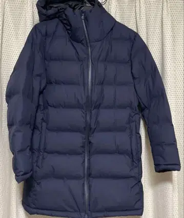 UNIQLO 유니클로 심리스 다운 코트 XL 네이비 311-161096
