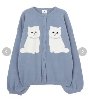 merry jenny cat x cat 가디건 블루