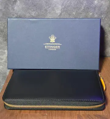 ETTINGER 블랙 장지갑 박스 포함
