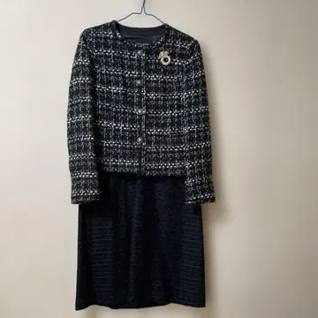 UNITED ARROWS, 띠어리, 블랙 트위드 셋업